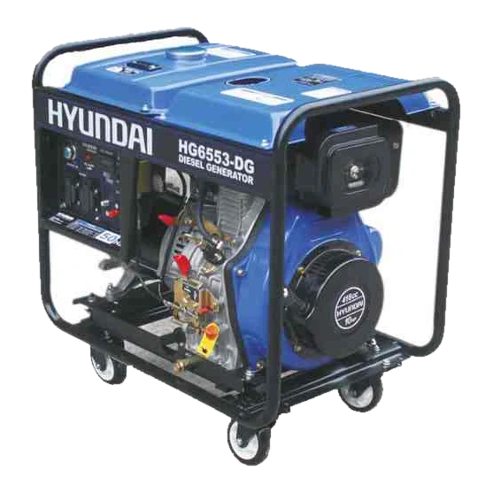 موتور برق گازوئیلی هیوندای مدل HG6553-DG