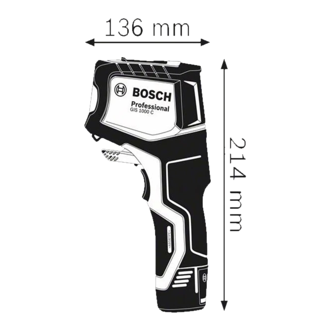 ZAMIRANABZAR-BOSCH-GIS1000C-حرارت سنج لیزری بوش مدل GIS1000C
