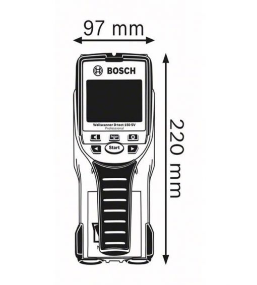 ZAMIRARNABZA-BOSCH-D-TECT150 SV-ردیاب فلز 150میلیمتری بوش مدل D-TECT150 SV