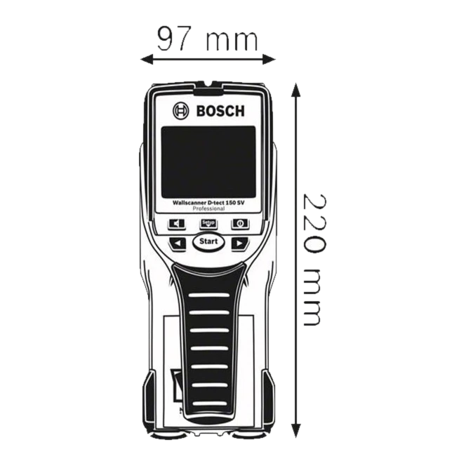 ZAMIRARNABZA-BOSCH-D-TECT150 SV-ردیاب فلز 150میلیمتری بوش مدل D-TECT150 SV
