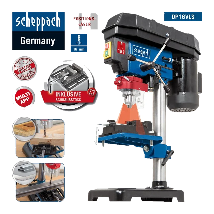 ZAMIRANABZAR-SCHEPPACH-DP16VLS-دریل ستونی شپخ مدل DP16VLS