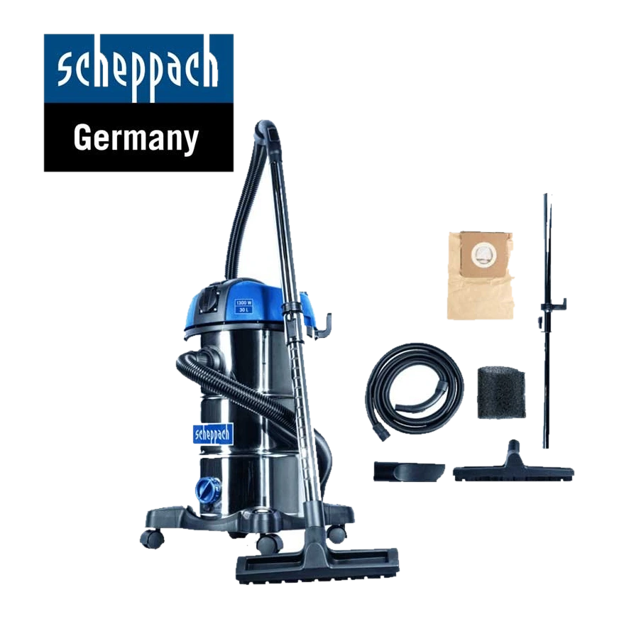 ZAMIRANABZAR-SCHEPPACH-NTS30Premium-جاروبرقی 30 لیتری 1300 وات شپخ مدل NTS30Premium