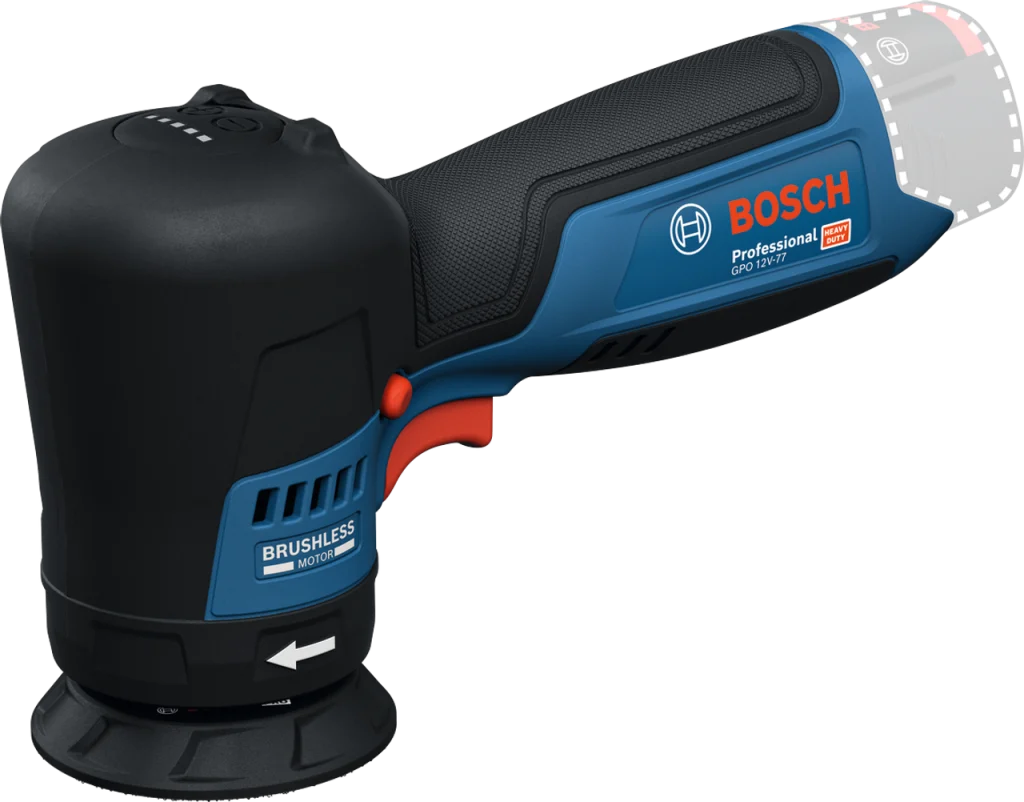 ZAMIRANABZAR-BOSCH GPO 12v-77 professional SOLO-پولیش شارژی بوش مدل GPO 12v-77 professional SOLO