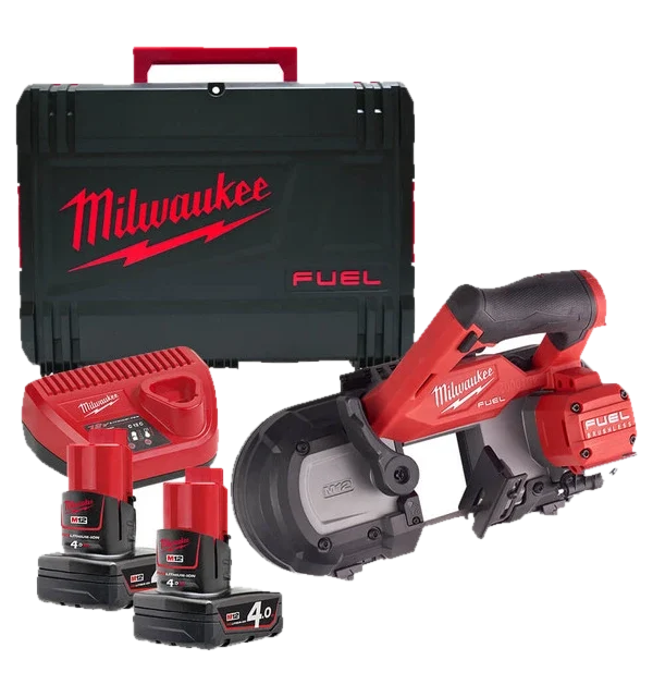 ZAMIRANABZAR-Milwaukee-M12FBS64-402C-اره نواری براش لس شارژی میلواکی مدل M12FBS64-402C