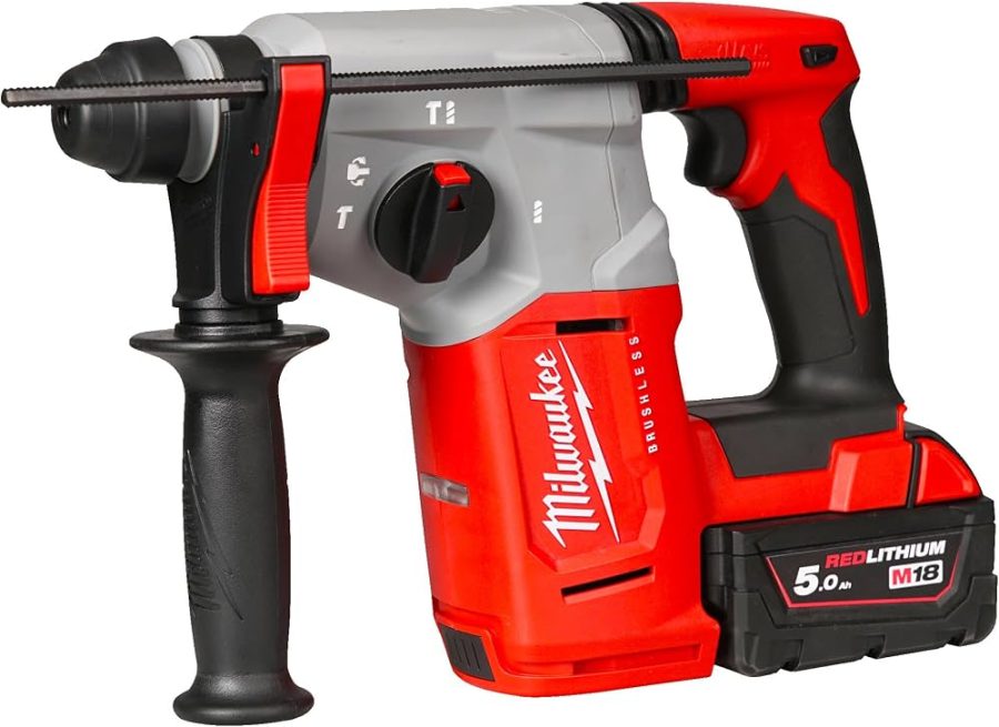 ZAMIRANABZAR-Milwaukee-M18BLH-502X-بتن کن سه کاره چهارشیار 18 ولت شارژری میلواکی Milwaukee مدل M18BLH-502X