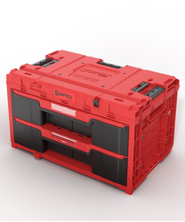ZAMIRANABZAR-Qbrick-SYSTEM ONE DRAWER 2 TOOLBOX 2.0 RED ULTERA HD CUSTOM-جعبه ابزار تخصصی کیوبریک مدل QBRICK SYSTEM ONE DRAWER 2 TOOLBOX 2.0 RED ULTERA HD CUSTOM
