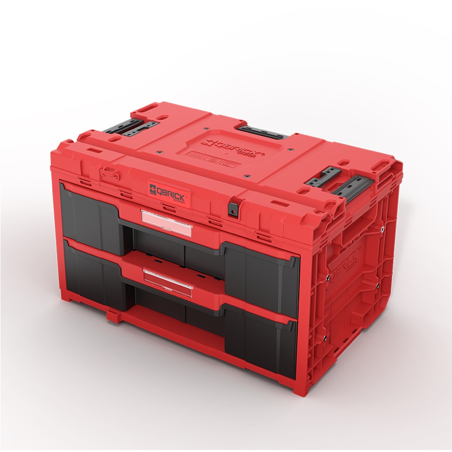 ZAMIRANABZAR-Qbrick-SYSTEM ONE DRAWER 2 TOOLBOX 2.0 RED ULTERA HD CUSTOM-جعبه ابزار تخصصی کیوبریک مدل QBRICK SYSTEM ONE DRAWER 2 TOOLBOX 2.0 RED ULTERA HD CUSTOM