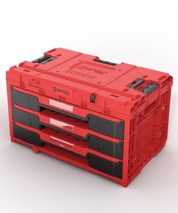 ZAMIRANABZAR-Qbrick-QBRICK SYSTEM ONE DRAWER 3 TOOLBOX 2.0 RED ULTERA HD CUSTOM-جعبه ابزار تخصصی کیوبریک مدل QBRICK SYSTEM ONE DRAWER 3 TOOLBOX 2.0 RED ULTERA HD CUSTOM