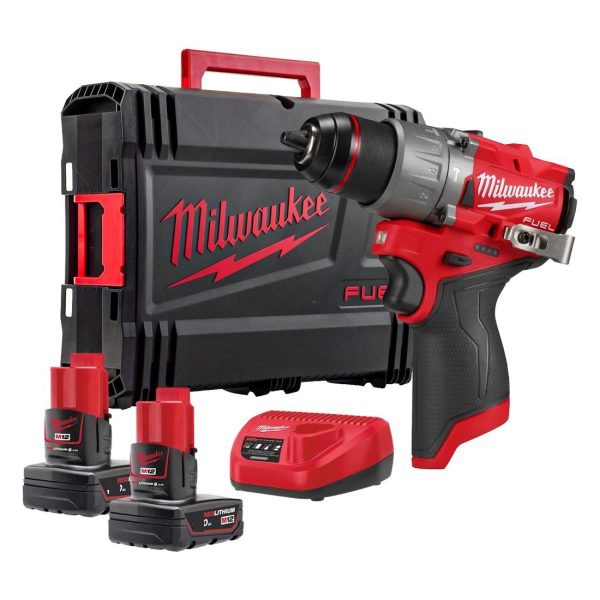 ZAMIRANABZAR-Milwaukee-M12FPD2-402X -دریل پیچ‌گوشتی چکشی میلواکی Milwaukee مدل M12FPD2-402X