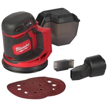 ZAMIRANABZAR-Milwauke-M18BOS125-0 -سنباده لرزان گرد شارژی میلواکی Milwaukee مدل M18BOS125-0