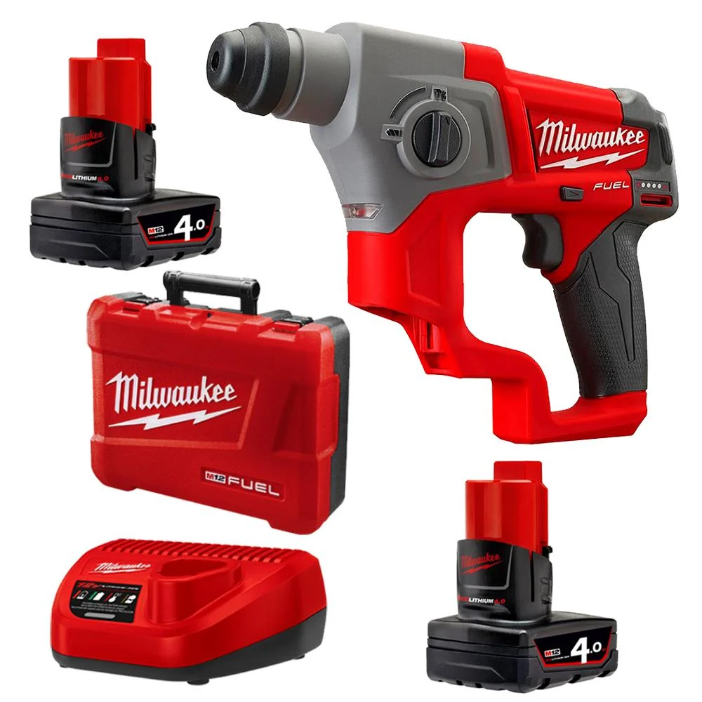 ZAMIRANABZAR-Milwaukee-M12CH-402C -بتن کن دوکاره چهارشیار 12 ولت شارژی میلواکی Milwaukee مدل M12CH-402C