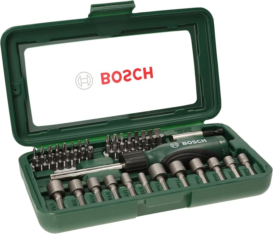 ZAMIRANABZAR-BOSCH-2607019504-مجموعه 46 عددی پیچ گوشتی بوش مدل فنی 2607019504