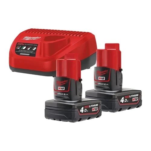 ZAMIRANABZAR-MILWAUKEE- M12NRG-402-کیت باتری و شارژر میلواکی Milwaukee مدل M12NRG-402