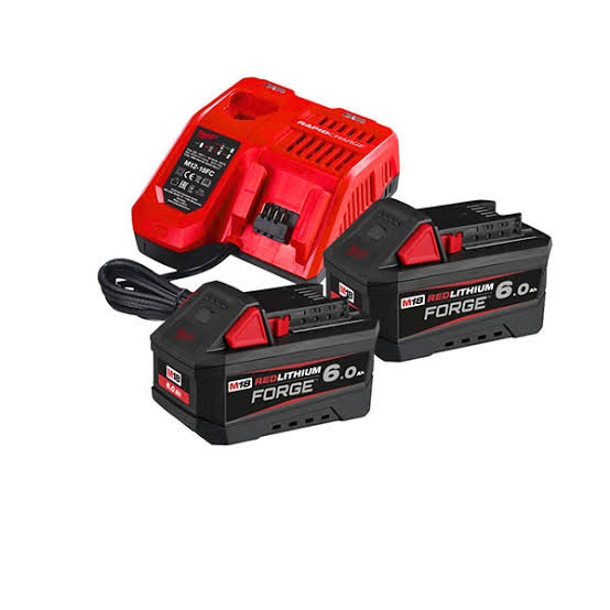 ZAMIRANABZAR-MILWAUKEE-M18FORGENRG-602-کیت باتری و شارژر 18 ولت 6 آمپر میلواکی Milwaukee مدل M18FORGENRG-602
