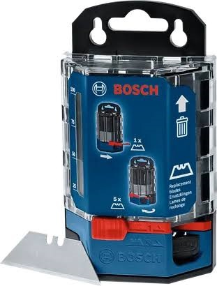 ZAMIRANABZAR-BOSCH-1600A01V3J-تیغ کاتر ذوزنقه ای 50 عددی بوش مدل 1600A01V3J