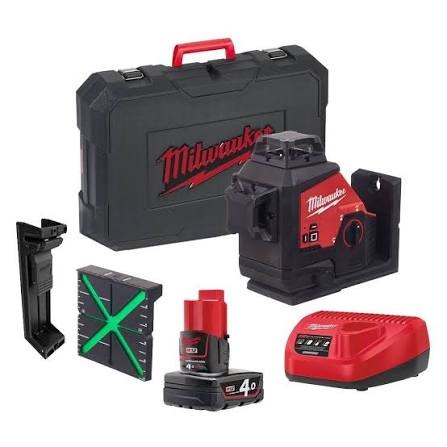 ZAMIRANABZAR-MILWAUKEE-M123PL-401C -تراز لیزری 360 درجه میلواکی Milwaukee مدل M123PL-401C