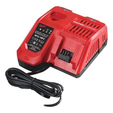 ZAMIRANABZAR-MILWAUKEE-M12-18FC -شارژر FAST باتری 12 و 18 ولت میلواکی Milwaukee مدل M12-18FC