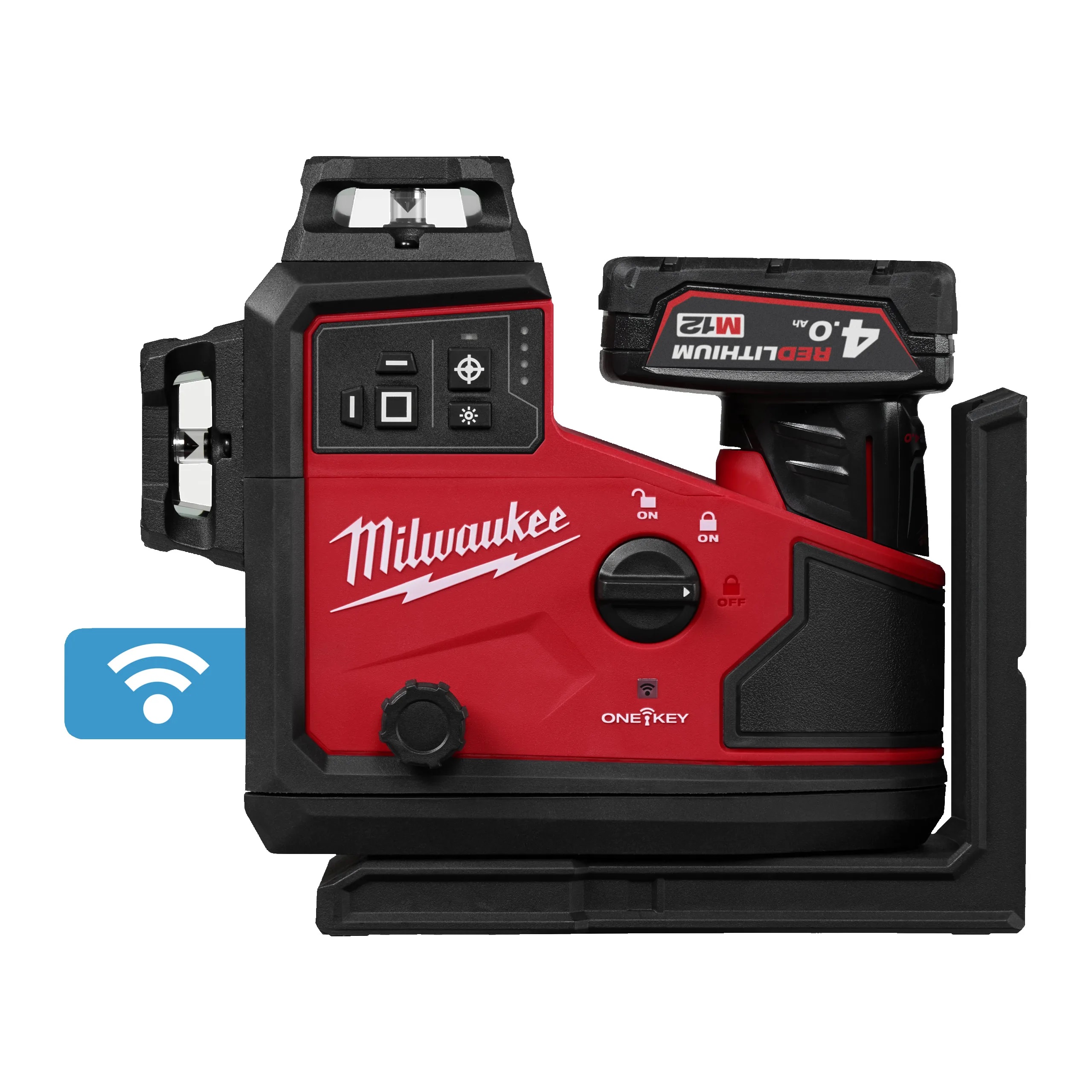 ZAMIRANABZAR-MILWAUKEE-M12A3PLO-401C-کیت تراز لیزری نورسبز میلواکی Milwaukee مدل M12A3PLO-401C