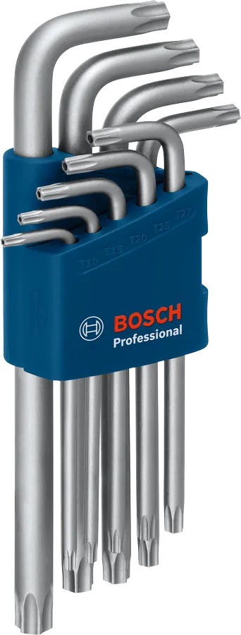 ZAMIRANABZAR-BOSCH-1600A01TH4-ست 9 عددی آچار آلن تورکس بوش مدل 1600A01TH4